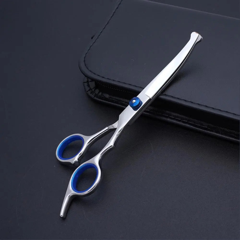 Professional 6-In-1 Pet Grooming Scissors Set ️ | Safety round Tips | Stainless Steel Sharp & Durable | Dog & Cat Hair Cutting Kit