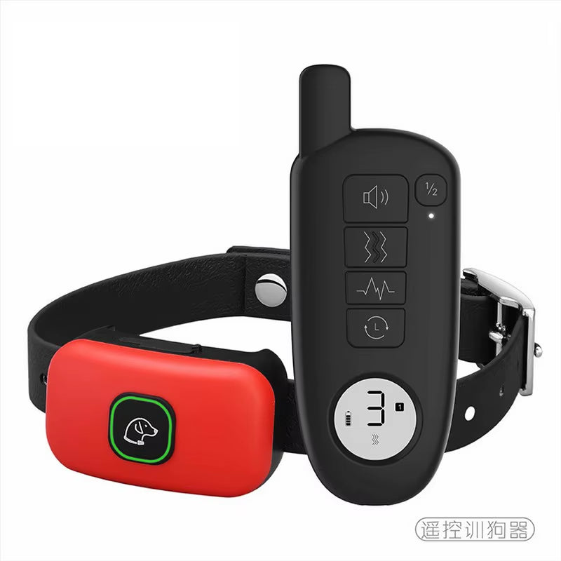 1000FT Pet Dog Training Collar IP67 Waterproof Rechargeable Electric Remote Shock Vibration Sound Bark Stop Collar Drop Shipping