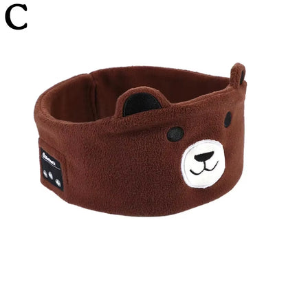 Bluetooth Music Headband Bluetooth V5.0 Chip Animal Kids Headband Mask Speaker Sleep Headphones Thin Bluetooth Wireless C1F9
