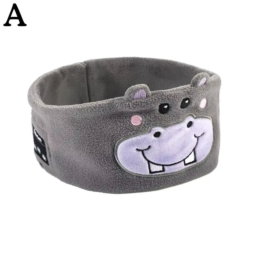Bluetooth Music Headband Bluetooth V5.0 Chip Animal Kids Headband Mask Speaker Sleep Headphones Thin Bluetooth Wireless C1F9