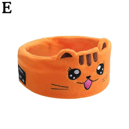 Bluetooth Music Headband Bluetooth V5.0 Chip Animal Kids Headband Mask Speaker Sleep Headphones Thin Bluetooth Wireless C1F9