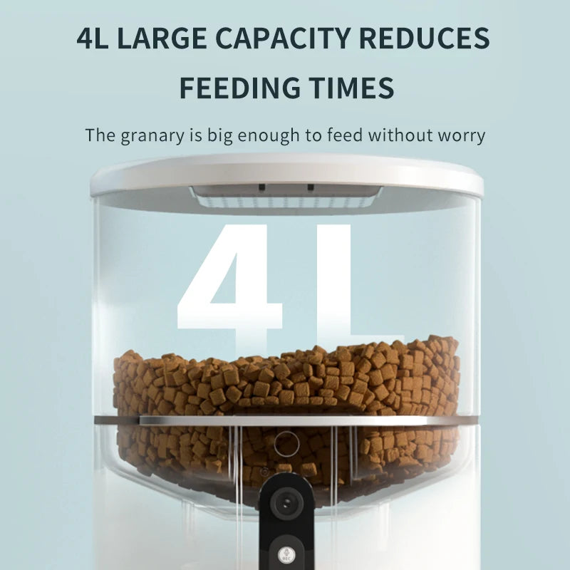 Pet Automatic Feeder Smart Wifi Video Version Timed and Quantitative Feeder Automatic Feeder for Cats and Dogs