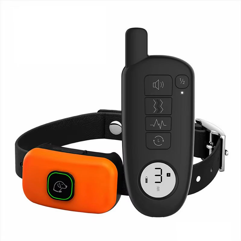 1000FT Pet Dog Training Collar IP67 Waterproof Rechargeable Electric Remote Shock Vibration Sound Bark Stop Collar Drop Shipping