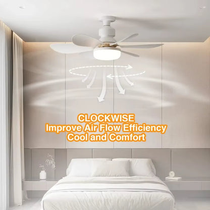 LED 30W Ceiling Fan Light E27 with Remote Control for Dimming Suitable for Living Room Study Household Use 85-265V 선풍기
