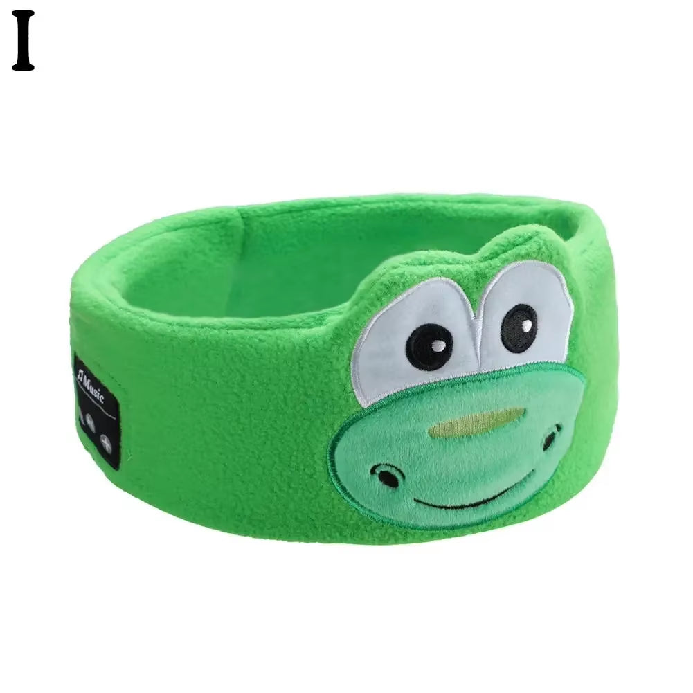Bluetooth Music Headband Bluetooth V5.0 Chip Animal Kids Headband Mask Speaker Sleep Headphones Thin Bluetooth Wireless C1F9